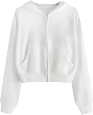 Zip Up Hoodies for Women Casual Solid Long Sleeve Zipper Pocket Shirt Hooded Sweatshirt Tops Hoodie Women plus Size
